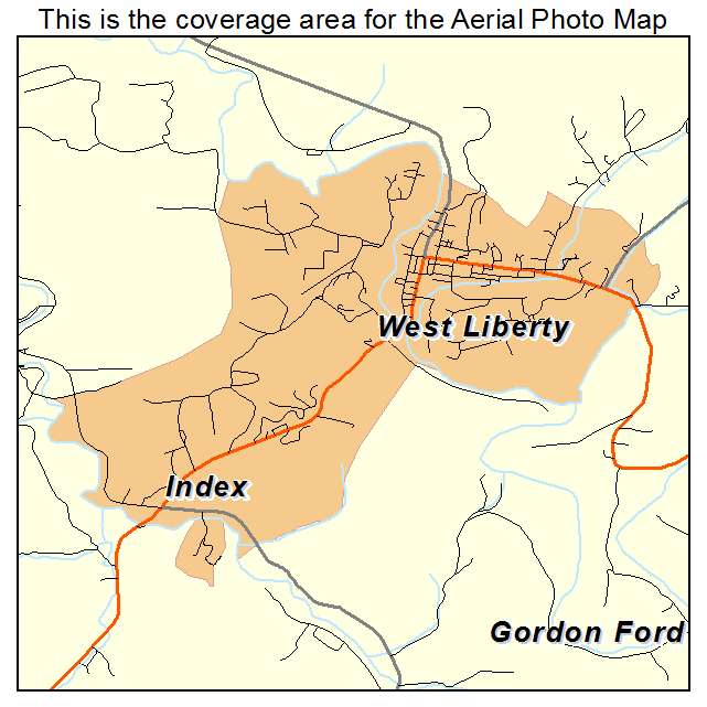 West Liberty, KY location map 