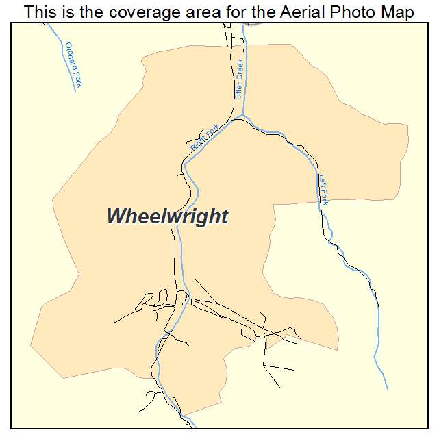 Wheelwright, KY location map 