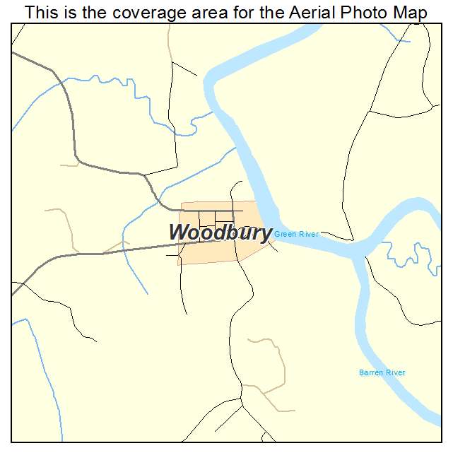 Woodbury, KY location map 
