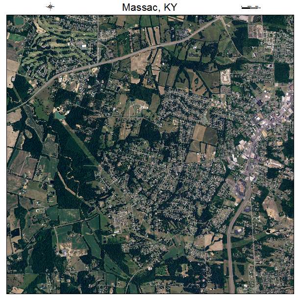 Massac, KY air photo map