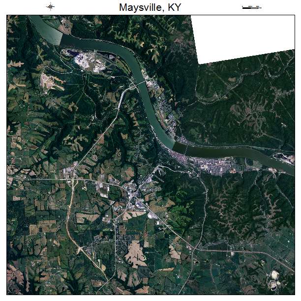Maysville, KY air photo map