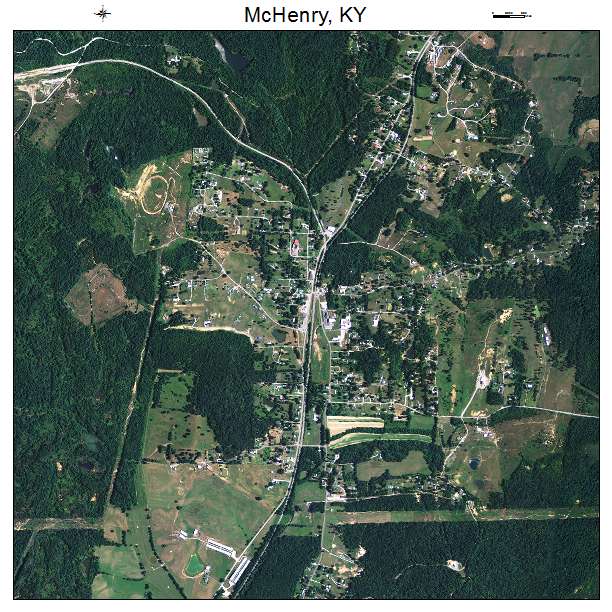 McHenry, KY air photo map