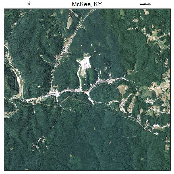 McKee, KY air photo map