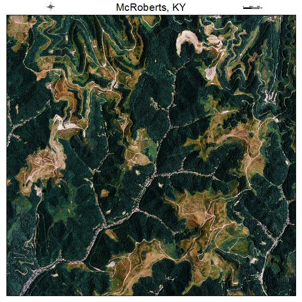 McRoberts, KY air photo map
