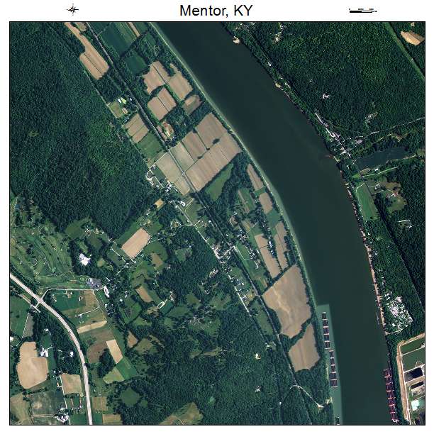 Mentor, KY air photo map