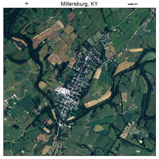 Millersburg, KY air photo map