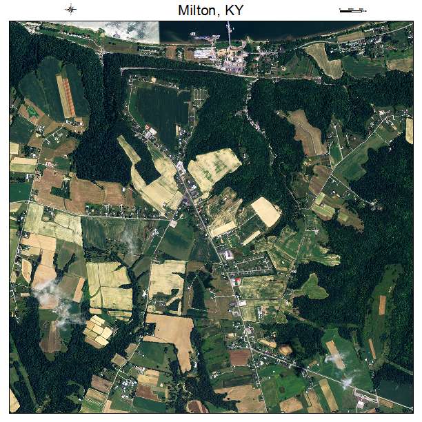 Milton, KY air photo map