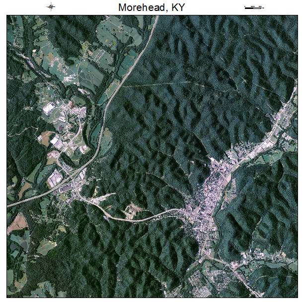 Morehead, KY air photo map