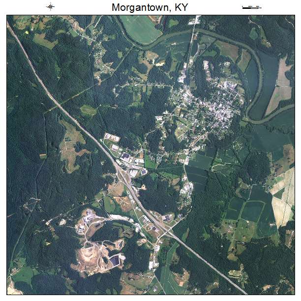 Morgantown, KY air photo map
