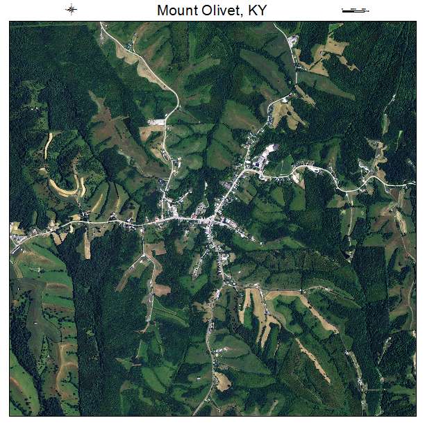 Mount Olivet, KY air photo map