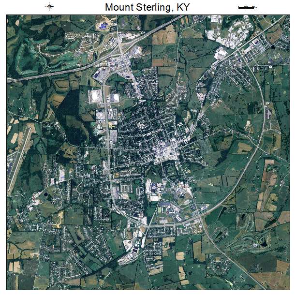 Mount Sterling, KY air photo map