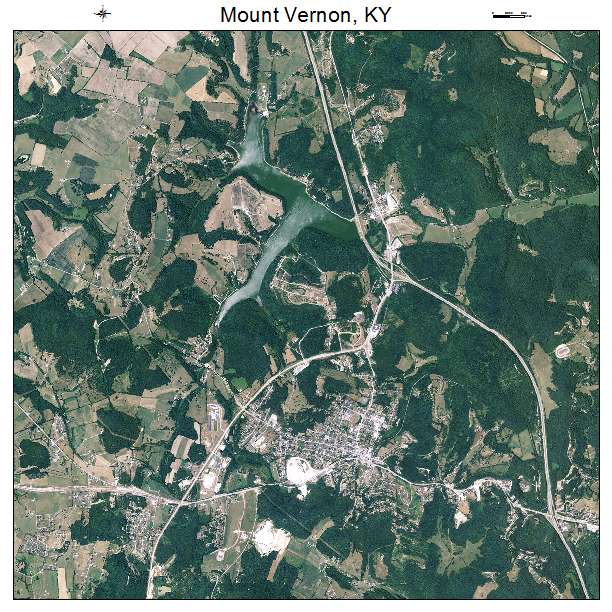 Mount Vernon, KY air photo map