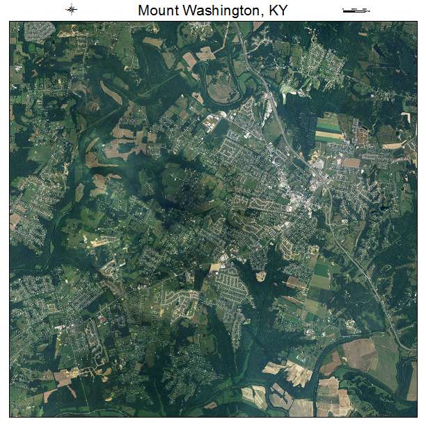 Mount Washington, KY air photo map