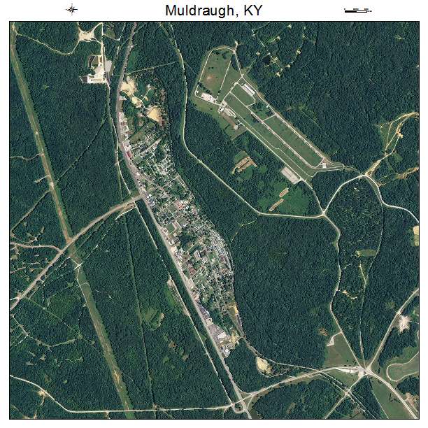 Muldraugh, KY air photo map