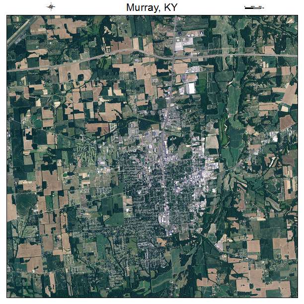 Murray, KY air photo map