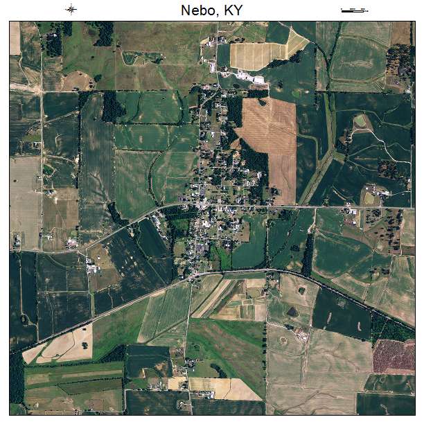 Nebo, KY air photo map