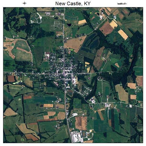 New Castle, KY air photo map