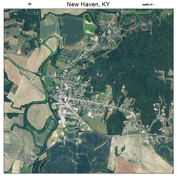 New Haven, KY air photo map