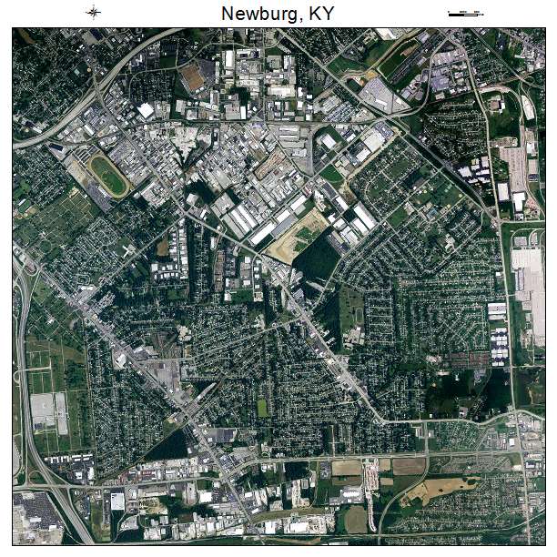 Newburg, KY air photo map