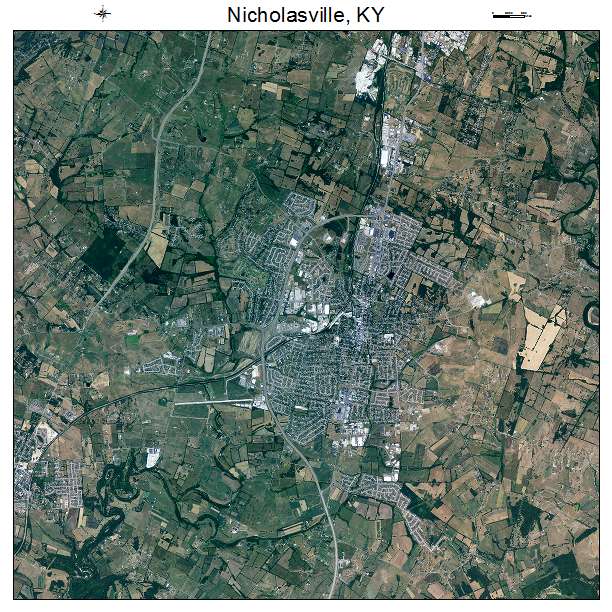 Nicholasville, KY air photo map