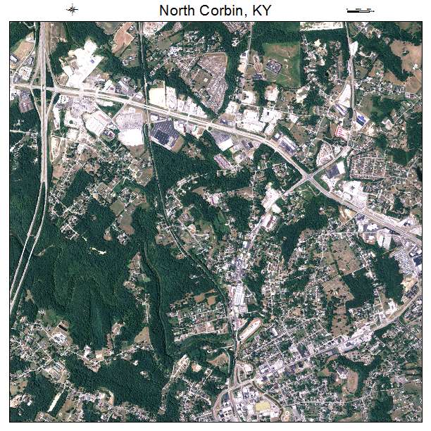 North Corbin, KY air photo map