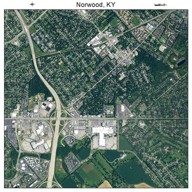 Norwood, KY air photo map