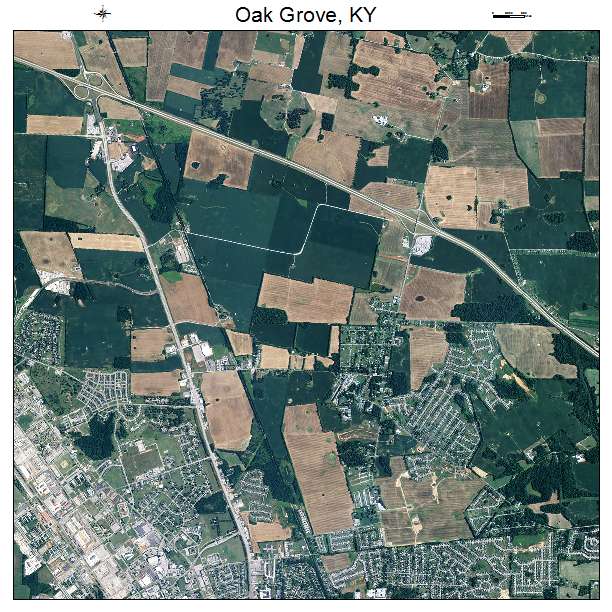 Oak Grove, KY air photo map