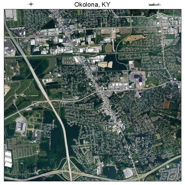 Okolona, KY air photo map