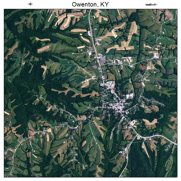 Owenton, KY air photo map