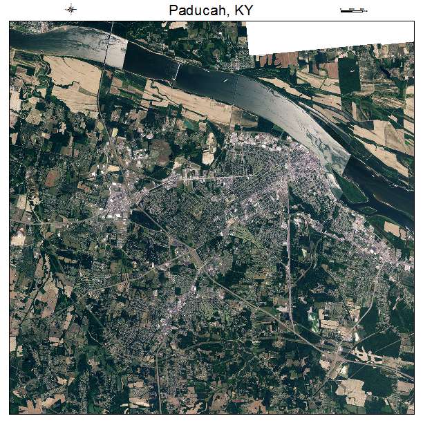 Paducah, KY air photo map