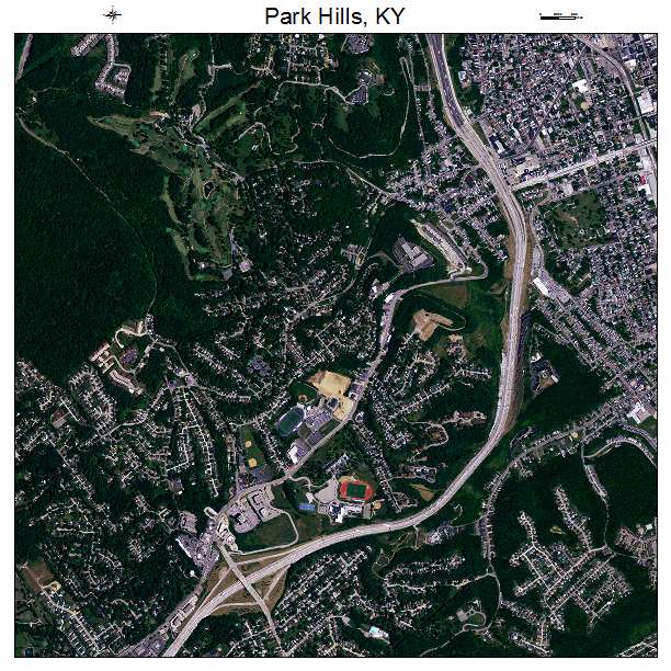 Park Hills, KY air photo map