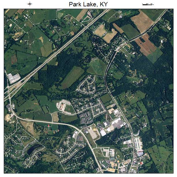 Park Lake, KY air photo map