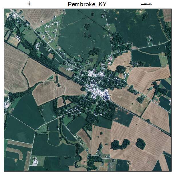 Pembroke, KY air photo map
