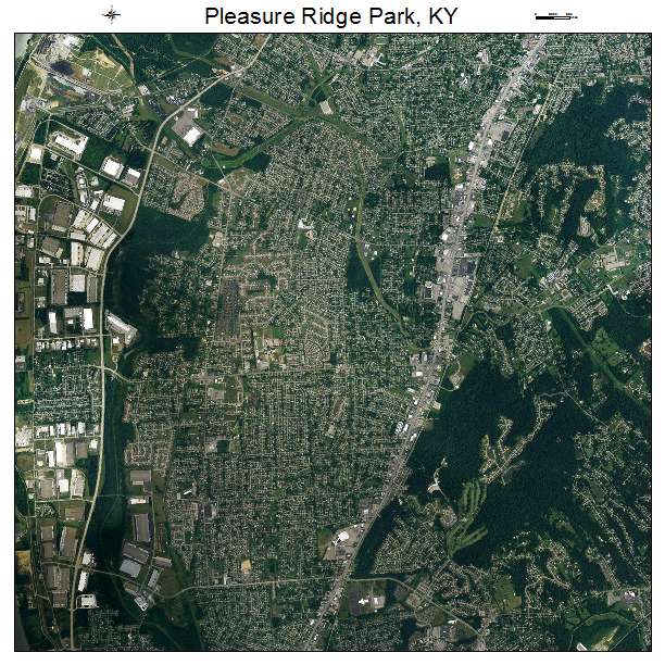 Pleasure Ridge Park, KY air photo map