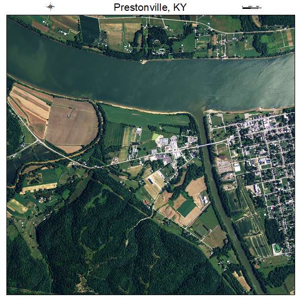 Prestonville, KY air photo map