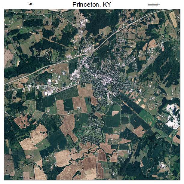 Princeton, KY air photo map