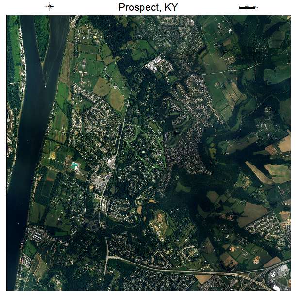 Prospect, KY air photo map