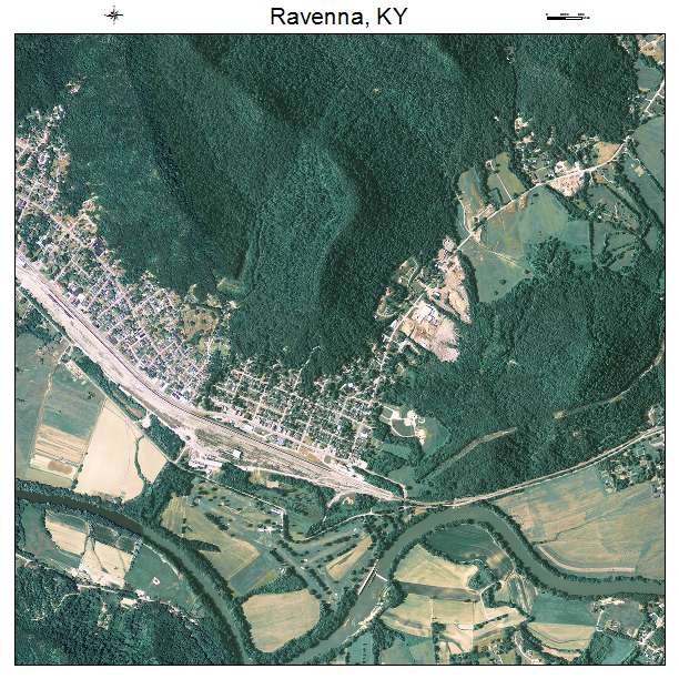 Ravenna, KY air photo map