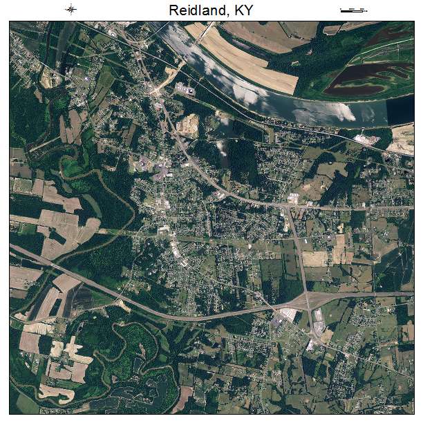 Reidland, KY air photo map