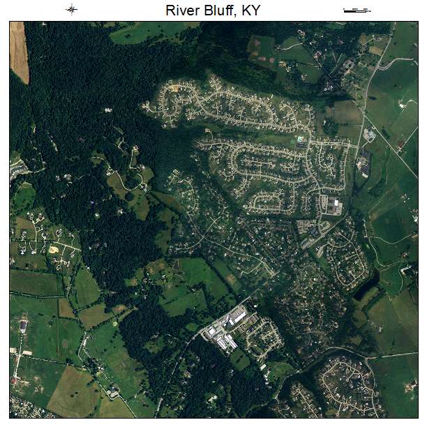 River Bluff, KY air photo map