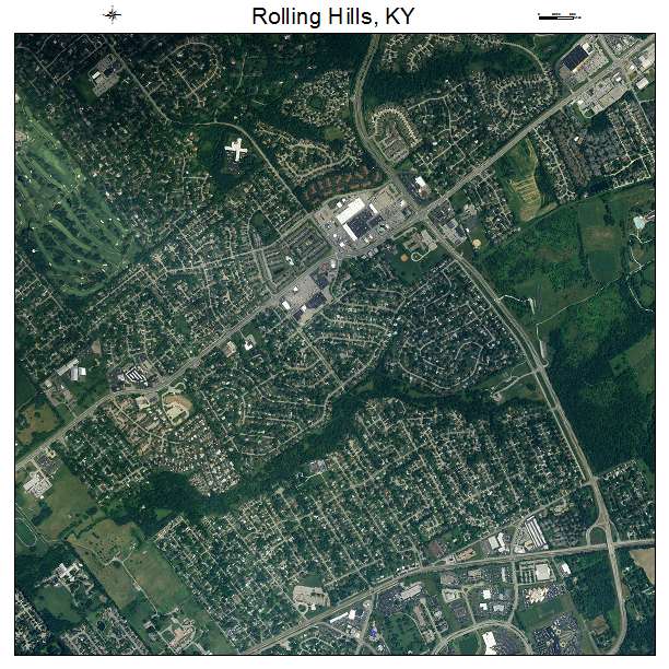 Rolling Hills, KY air photo map