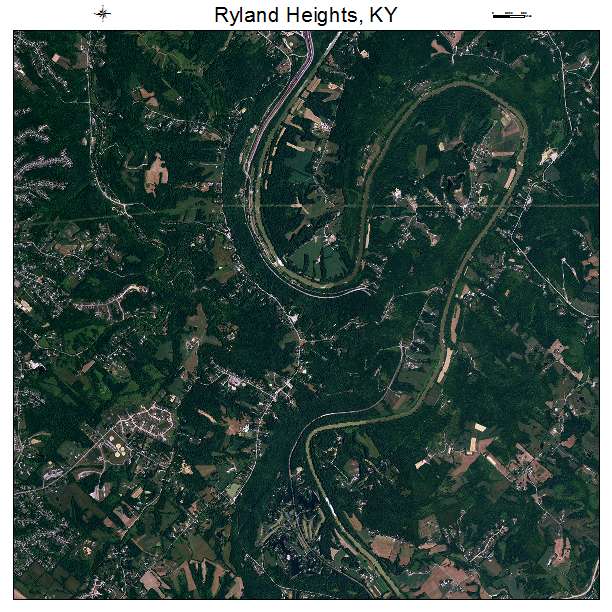 Ryland Heights, KY air photo map