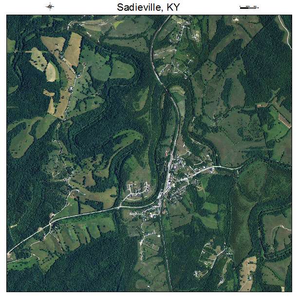 Sadieville, KY air photo map