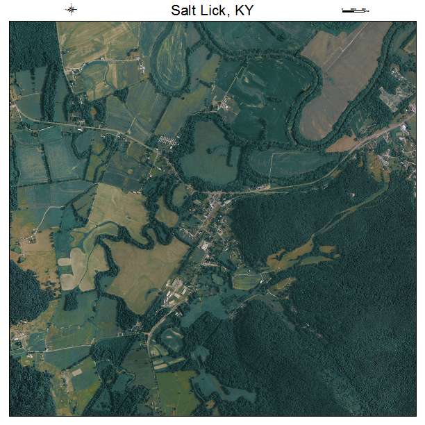Salt Lick, KY air photo map
