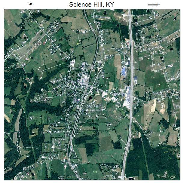 Science Hill, KY air photo map