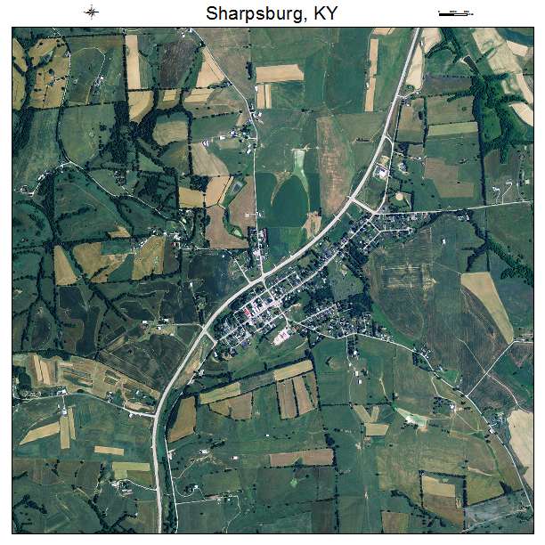 Sharpsburg, KY air photo map