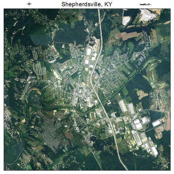Shepherdsville, KY air photo map