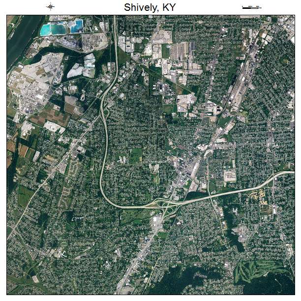 Shively, KY air photo map