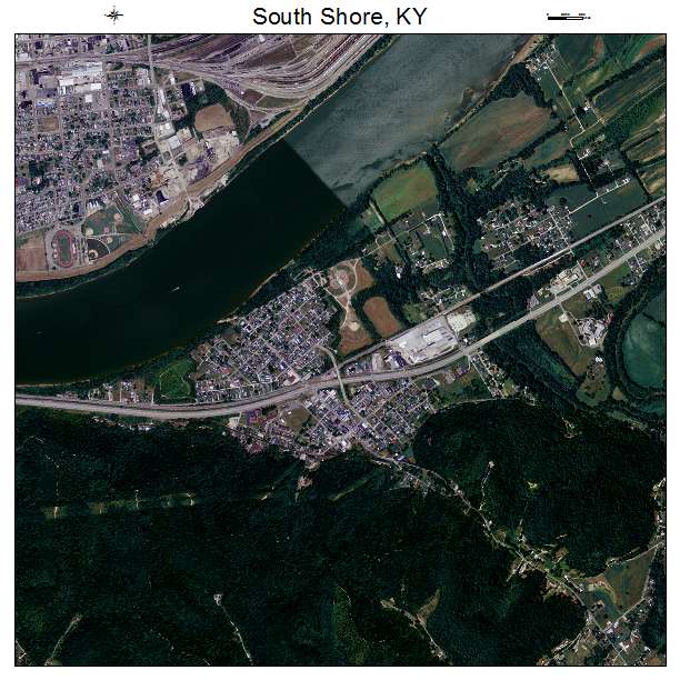 South Shore, KY air photo map