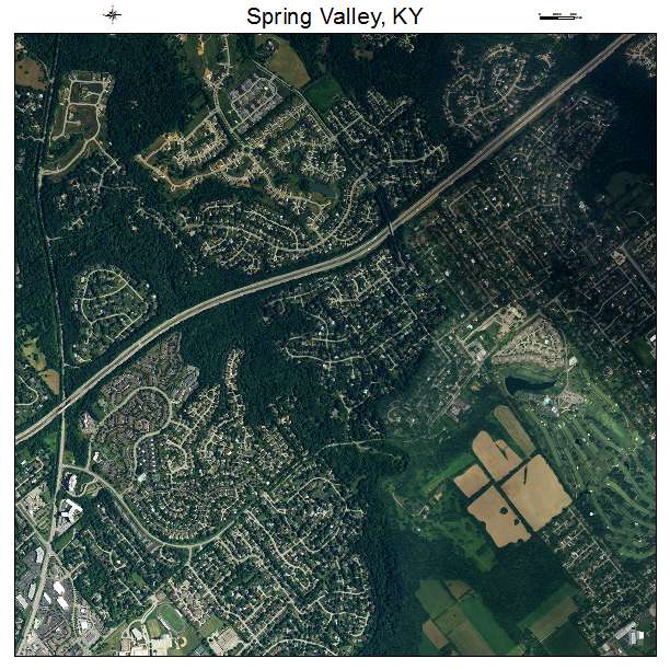 Spring Valley, KY air photo map